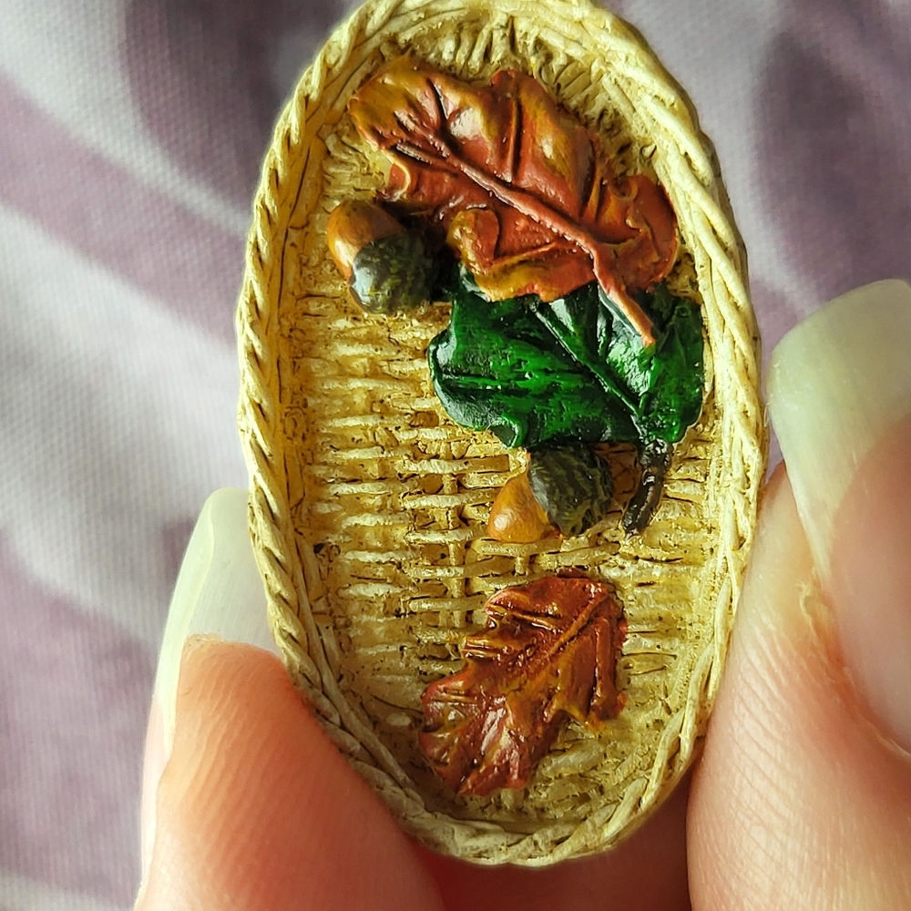 Retired Boyds Bears 3892151 Treasure Box Autums Harvest Basket w/ Alden McNibble - Picture 5 of 8